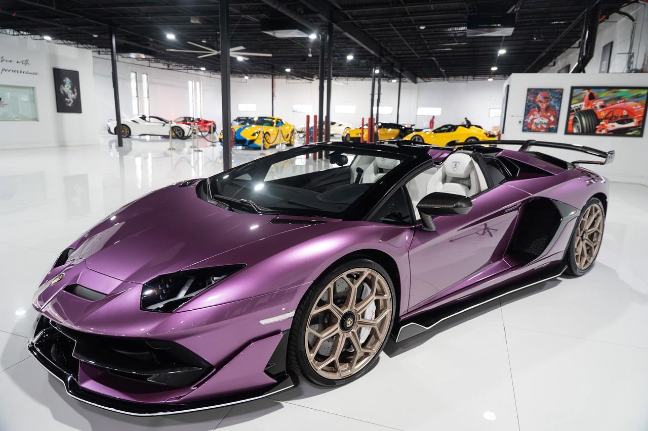 2020 Lamborghini Aventador SVJ Roadster Viola SE30 paint,painted "SVJ",Ad Personam interior,Sensonum audio,carbon galore & MORE