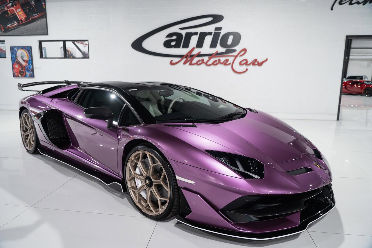 2020 Lamborghini Aventador SVJ Roadster Viola SE30 paint,painted "SVJ",Ad Personam interior,Sensonum audio,carbon galore & MORE Fort Lauderdale FL