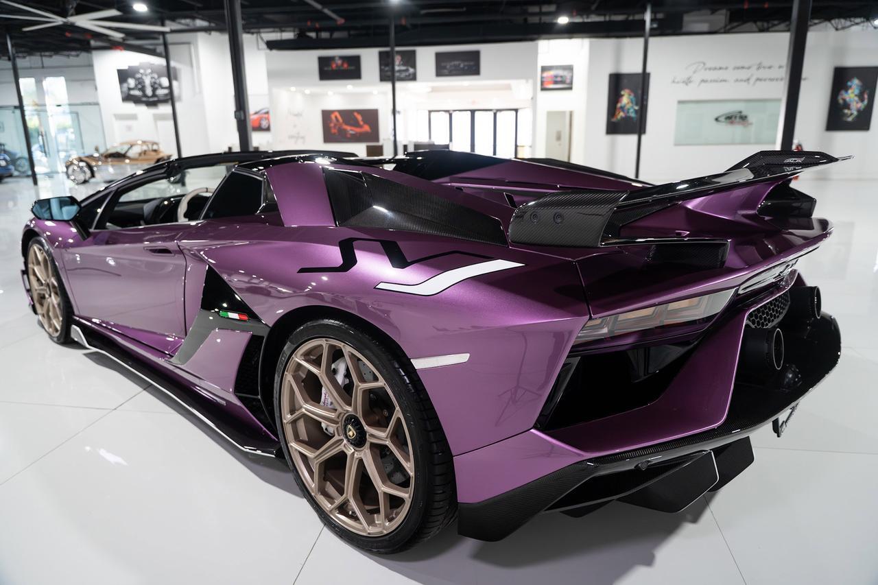 2020 Lamborghini Aventador SVJ Roadster Viola SE30 paint,painted "SVJ",Ad Personam interior,Sensonum audio,carbon galore & MORE Fort Lauderdale FL