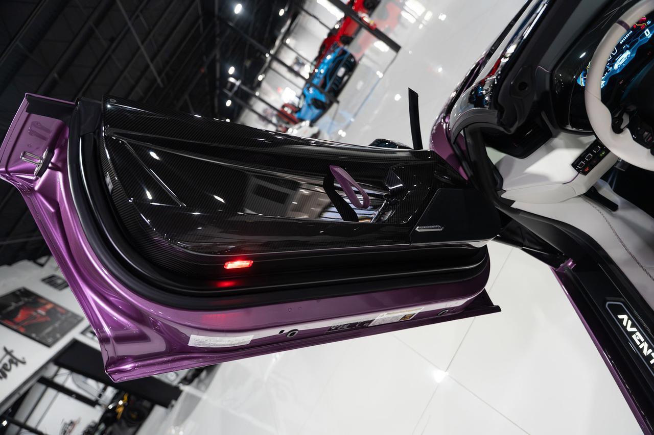 2020 Lamborghini Aventador SVJ Roadster Viola SE30 paint,painted "SVJ",Ad Personam interior,Sensonum audio,carbon galore & MORE Fort Lauderdale FL