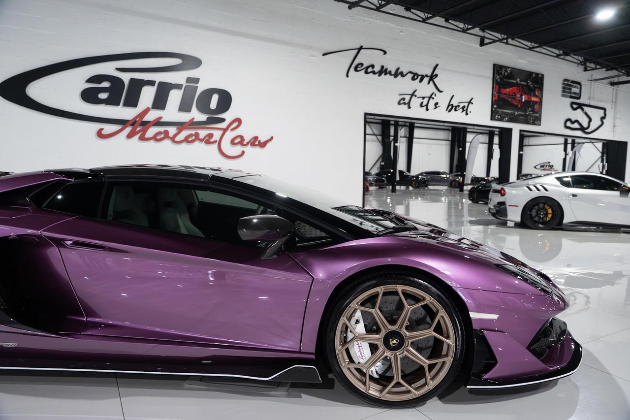 2020 Lamborghini Aventador SVJ Roadster Viola SE30 paint,painted "SVJ",Ad Personam interior,Sensonum audio,carbon galore & MORE Fort Lauderdale FL