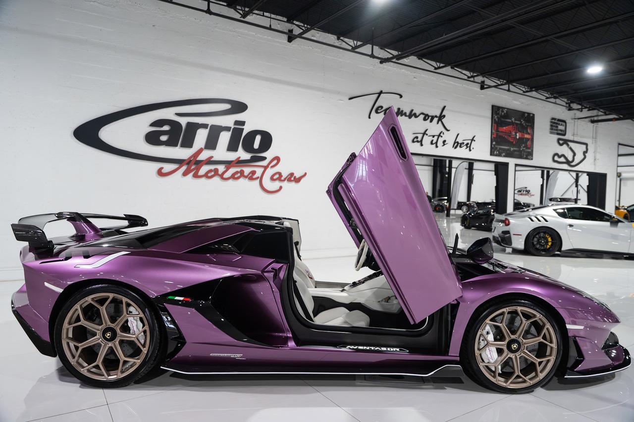 2020 Lamborghini Aventador SVJ Roadster Viola SE30 paint,painted "SVJ",Ad Personam interior,Sensonum audio,carbon galore & MORE Fort Lauderdale FL