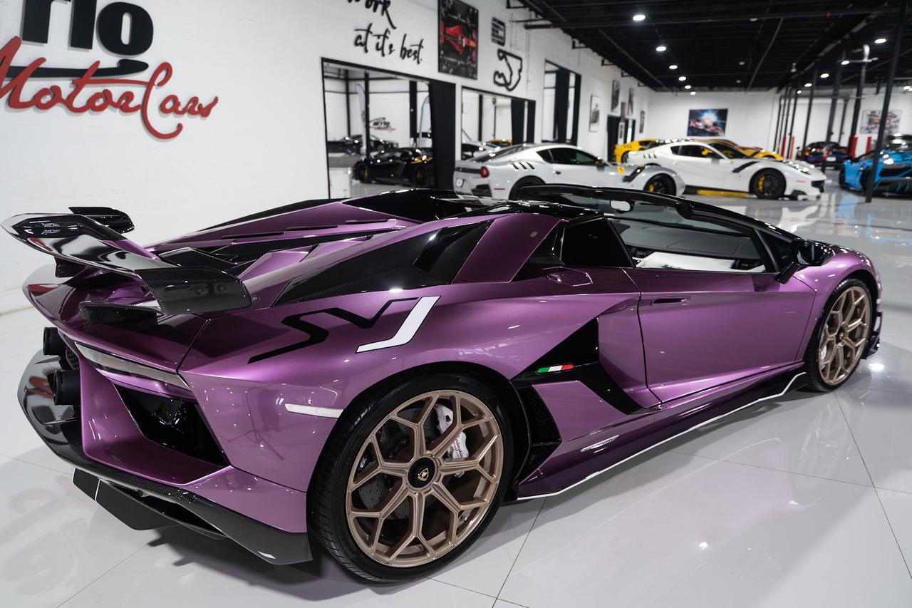 2020 Lamborghini Aventador SVJ Roadster Viola SE30 paint,painted "SVJ",Ad Personam interior,Sensonum audio,carbon galore & MORE Fort Lauderdale FL