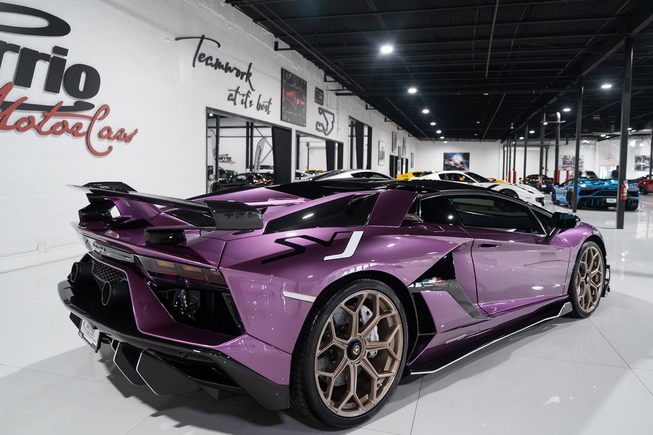 2020 Lamborghini Aventador SVJ Roadster Viola SE30 paint,painted "SVJ",Ad Personam interior,Sensonum audio,carbon galore & MORE Fort Lauderdale FL