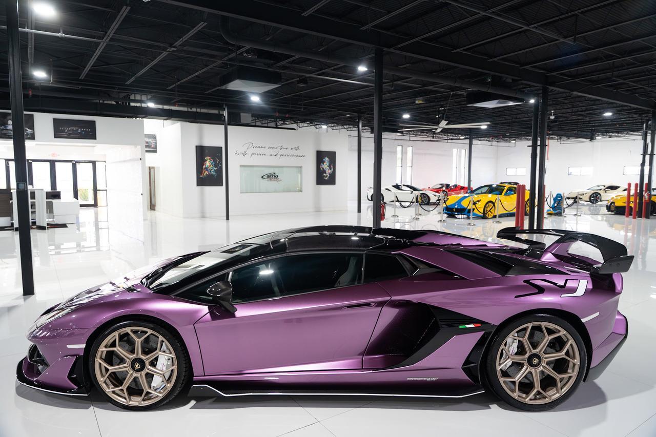 2020 Lamborghini Aventador SVJ Roadster Viola SE30 paint,painted "SVJ",Ad Personam interior,Sensonum audio,carbon galore & MORE Fort Lauderdale FL