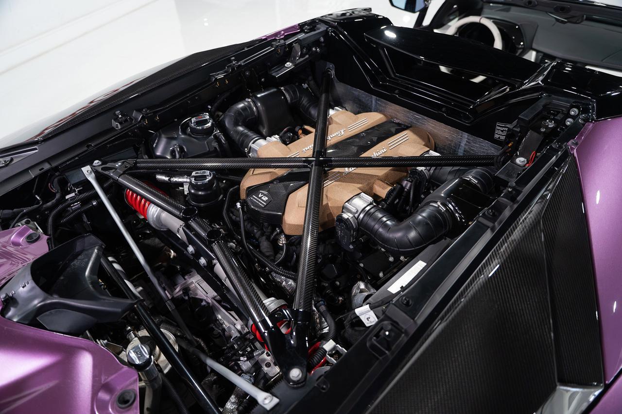 2020 Lamborghini Aventador SVJ Roadster Viola SE30 paint,painted "SVJ",Ad Personam interior,Sensonum audio,carbon galore & MORE Fort Lauderdale FL