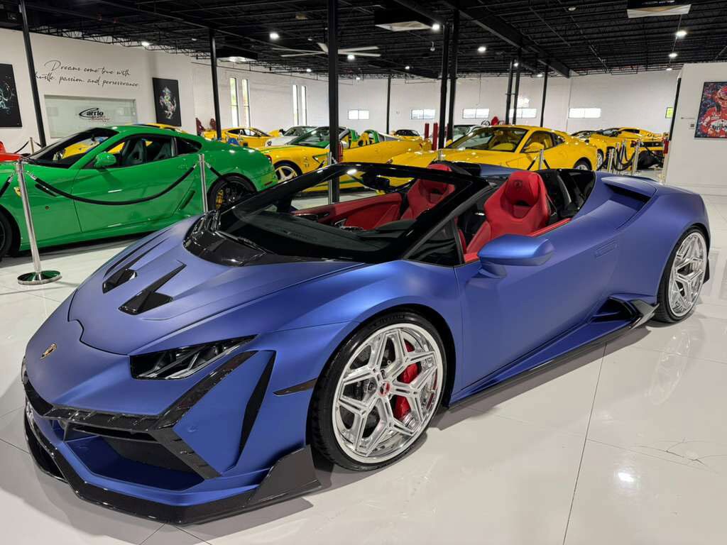 2020 Lamborghini Huracan EVO Spyder ALL-WHEEL DRIVE! DarwinPRO body kit, Sensonum audio system, carbon galore AND MUCH MORE!!