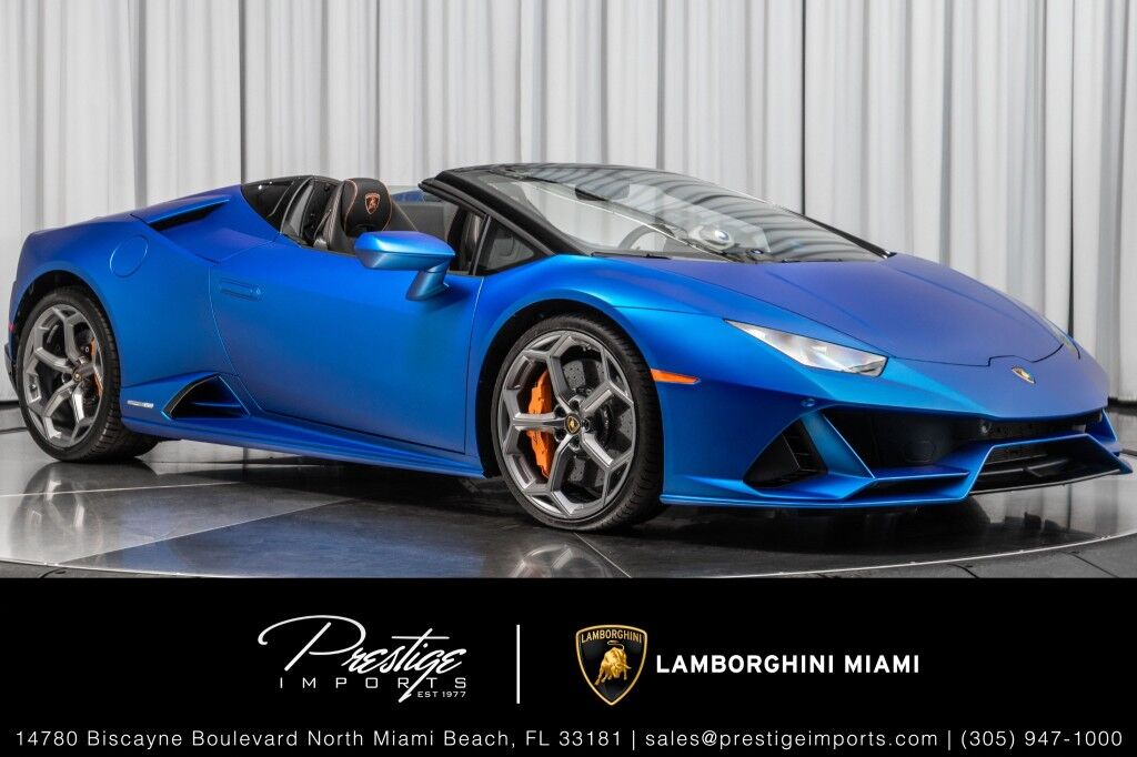 2020 Lamborghini Huracan Evo Spyder North Miami Beach FL 2020 Lamborghini Huracan Evo Spyder North Miami Beach FL