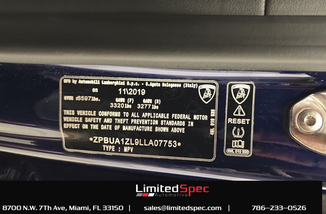 2020 Lamborghini Urus Sport Utility 4D Miami FL