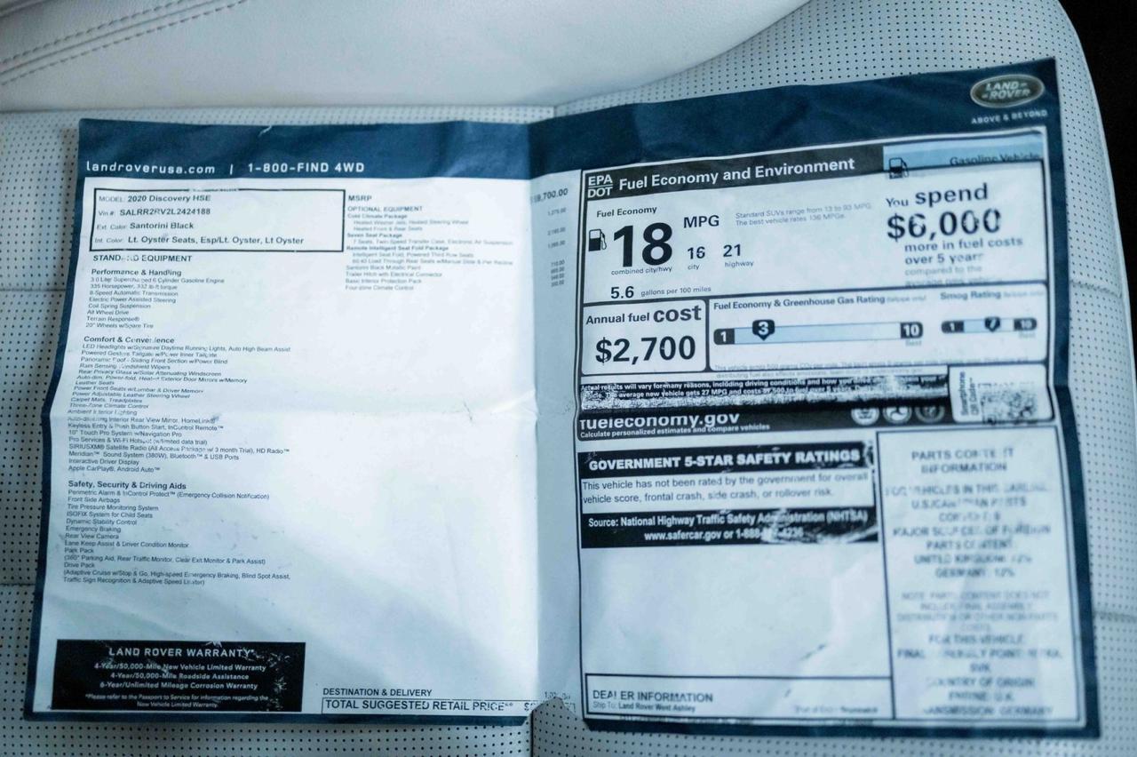 2020 Land Rover Discovery HSE