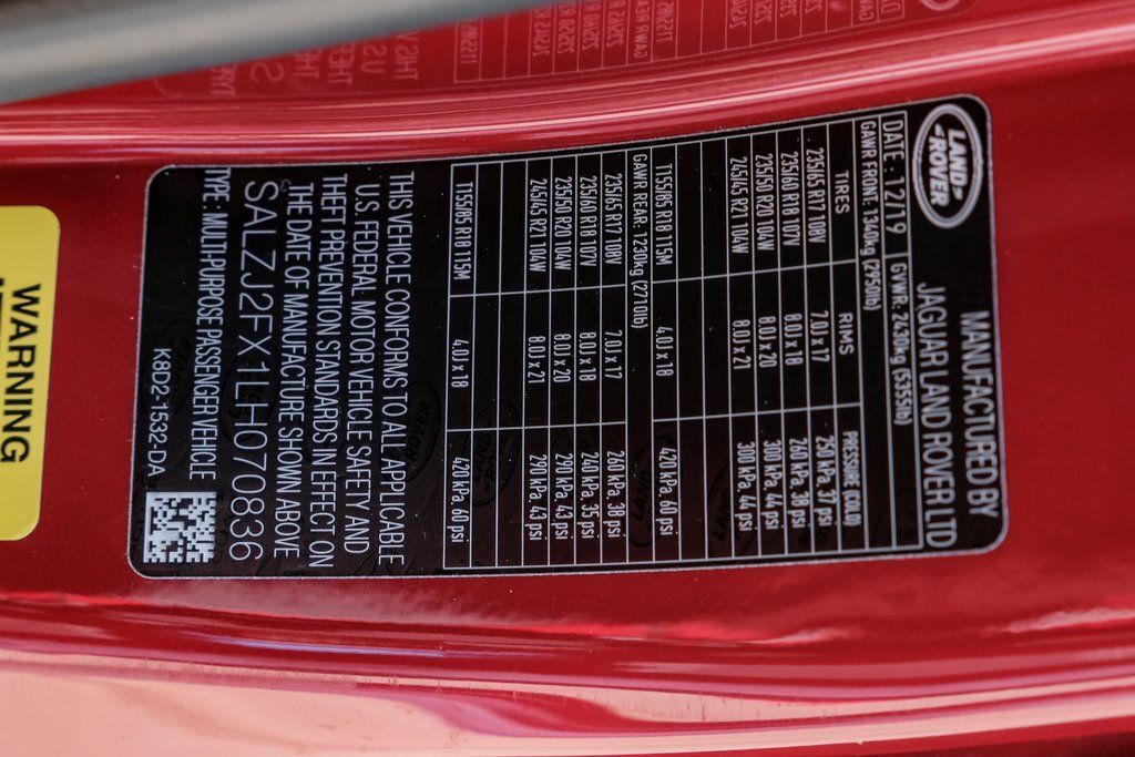 2020 Land Rover Range Rover Evoque S Bradenton  FL