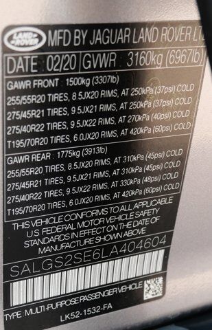 2020 Land Rover Range Rover P525 HSE San Juan TX