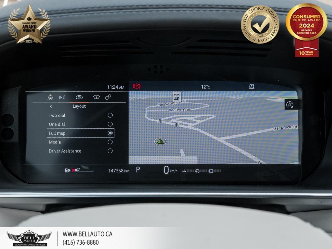 2020 Land Rover Range Rover P525 HSE V8, HUD, NAVI, PANO, B.CAM, B.SPOT, MERIDIAN, NOACCIDENT Toronto ON