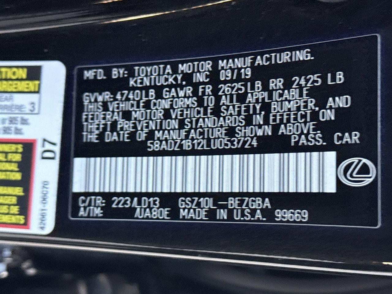 2020 Lexus ES 350 San Antonio TX