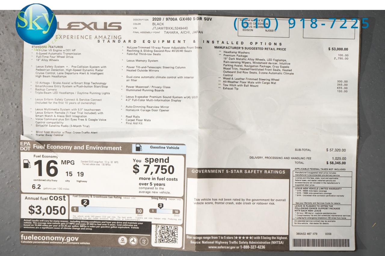 2020 Lexus GX 460 4WD Premium 7-PASSENGER West Chester PA