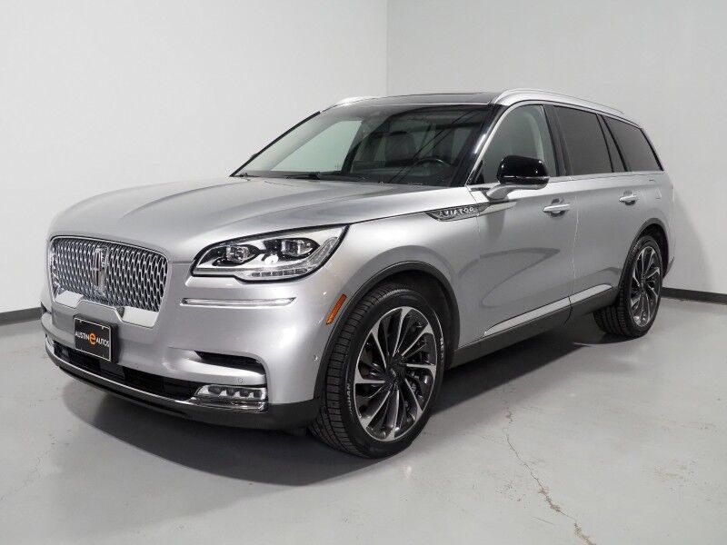 2020 Lincoln Aviator Reserve AWD *GROUP 202A, DYNAMIC HANDLING PKG, HEADS-UP DISPLAY, NAVIGATION, ADAPTIVE CRUISE, SAFETY ALERTS, 360 CAMERAS, PANO VISTA ROOF, LEATHER, CLIMATE/MASSAGE SEATS, 2ND ROW CAPTAIN'S, REVEL AUDIO, 22 INCH WHEELS Round Rock TX