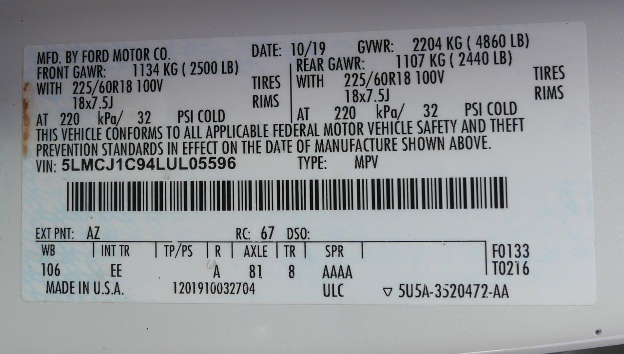 2020 Lincoln Corsair Standard San Juan TX