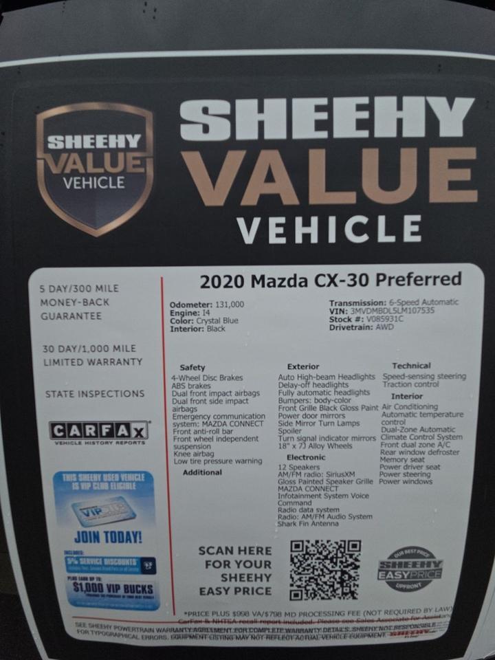 2020 MAZDA CX-30 Preferred Waldorf MD