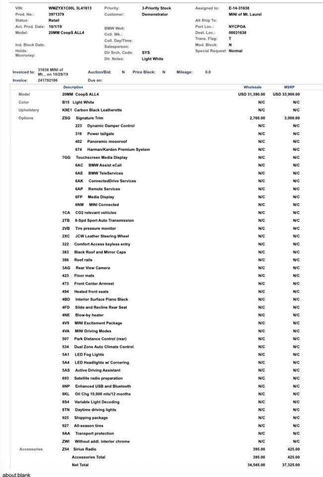 2020 MINI Countryman ALL4 Cooper S AWD