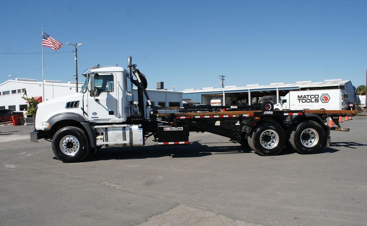 2020 Mack GR64B 60,000 lb Galbreath Roll Off Truck Tampa FL