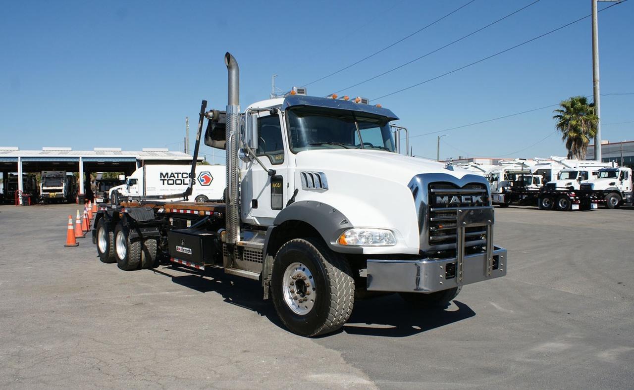 2020 Mack GR64B 60,000 lb Galbreath Roll Off Truck