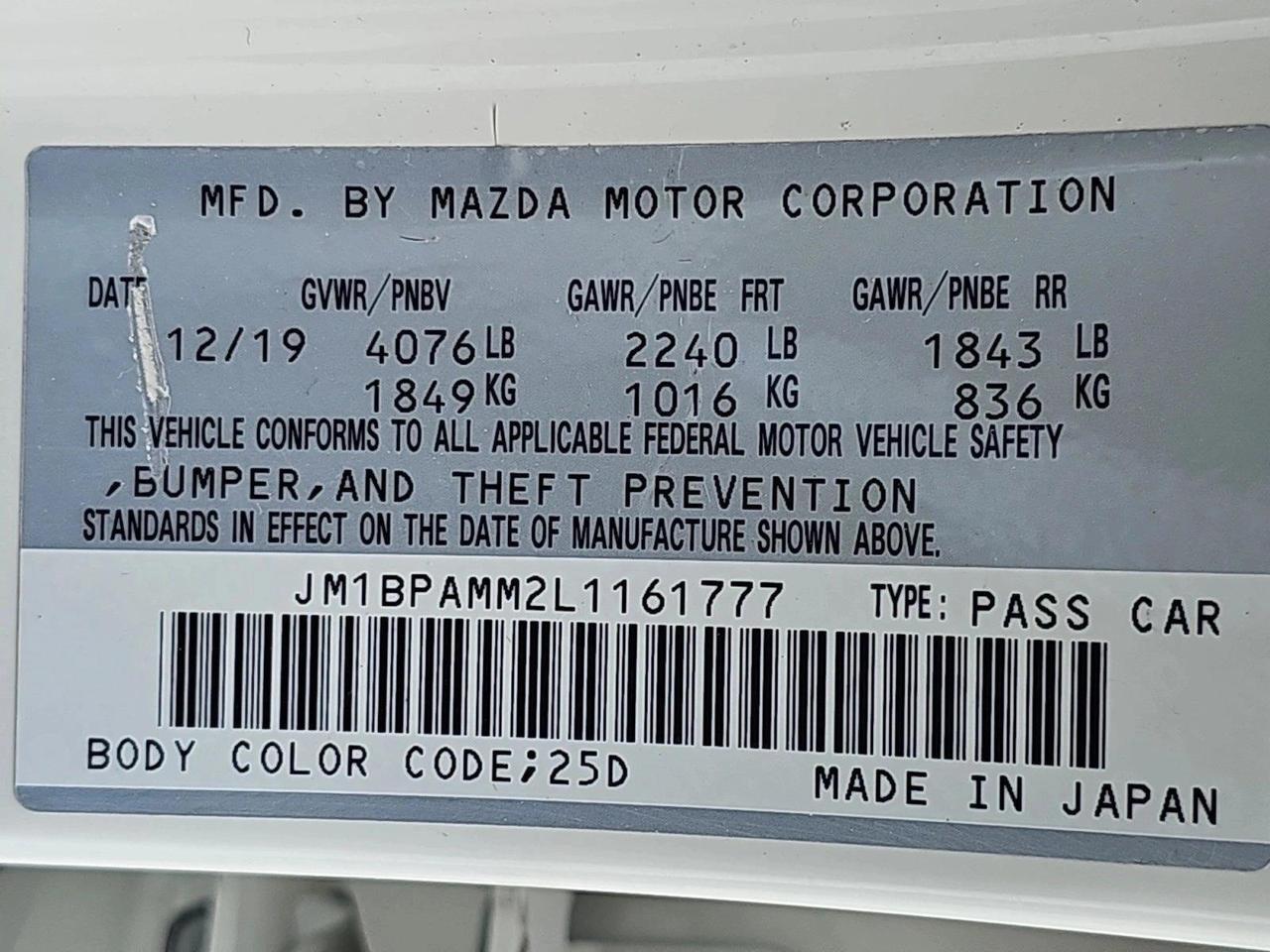 2020 Mazda Mazda3 Preferred Package Roseville CA