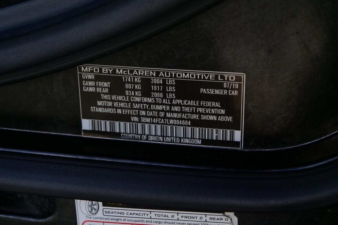 2020 McLaren 720S Spider / Performance Package / MSO Paint / Full PPF! Lincolnton NC