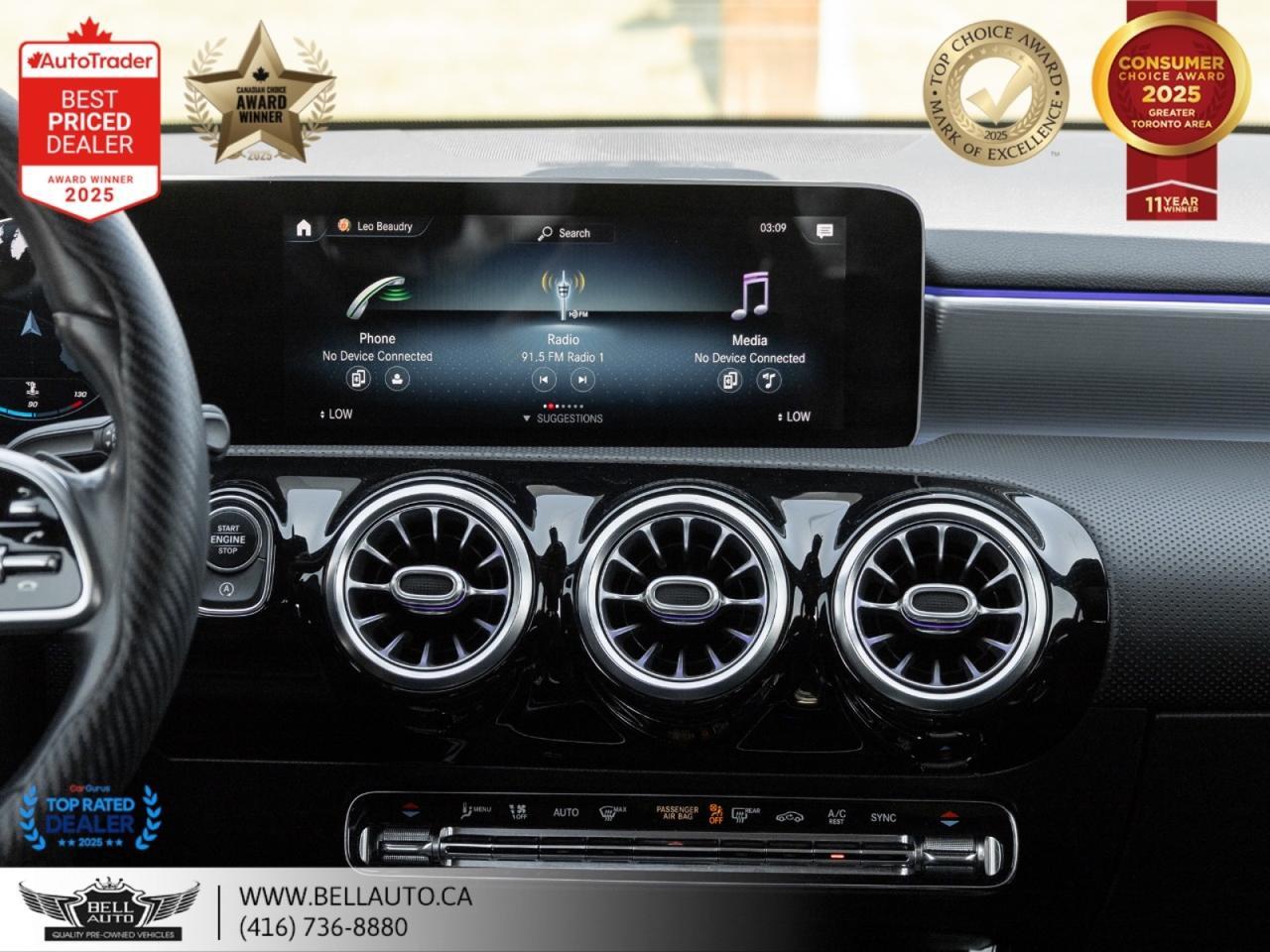 2020 Mercedes-Benz A-Class A 250 | B.CAM | PANO | B.SPOT | MMRYSEAT | NOACCIDENT Toronto ON