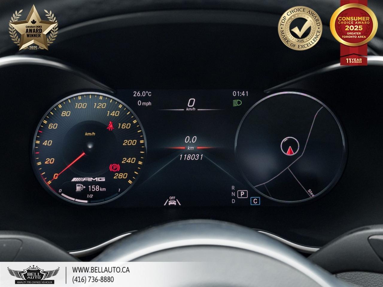 2020 Mercedes-Benz C-Class AMG C43 | BURMESTER | PANO | DISTRONIC | PREMIUM PKG | MERCEDES SERVICE HISTORY | NO ACCIDENT Toronto ON