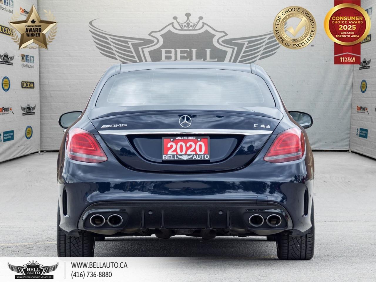 2020 Mercedes-Benz C-Class AMG C43 | BURMESTER | PANO | DISTRONIC | PREMIUM PKG | MERCEDES SERVICE HISTORY | NO ACCIDENT Toronto ON