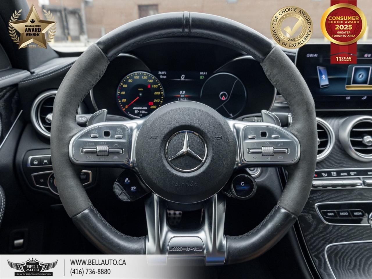 2020 Mercedes-Benz C-Class AMG C43 | BURMESTER | PANO | DISTRONIC | PREMIUM PKG | MERCEDES SERVICE HISTORY | NO ACCIDENT Toronto ON