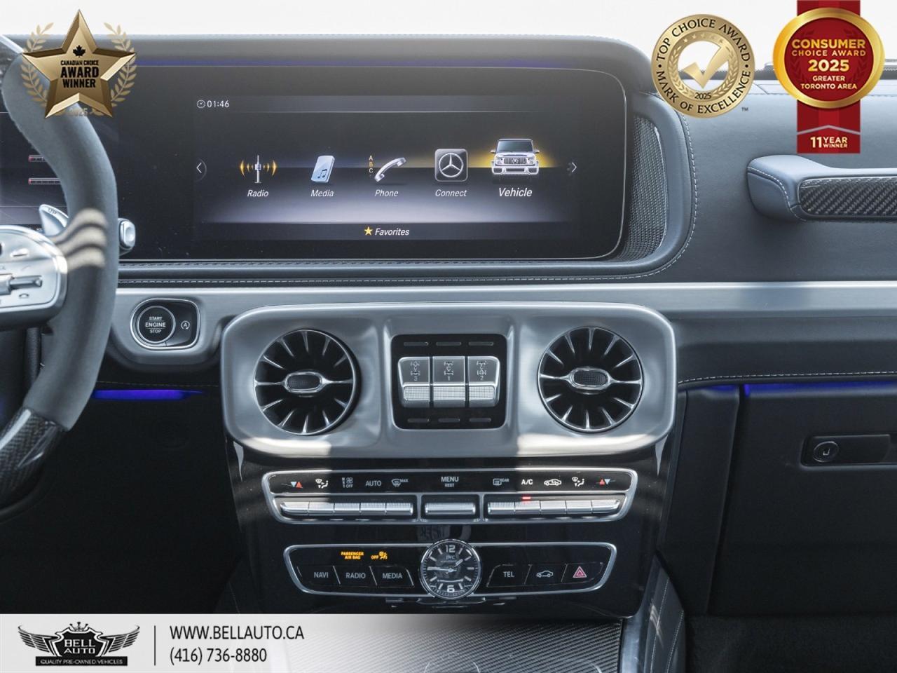 2020 Mercedes-Benz G-Class AMG G 63 AMG NIGHT PKG PLUS AMG CARBON FIBRE TRIM BURMESTER SOUND IWC WATCH 22 AMG FORGED MATTE BLACK RIMS AMG PERFORMANCE STEERING WHEEL CLEAN CARFAX Toronto ON