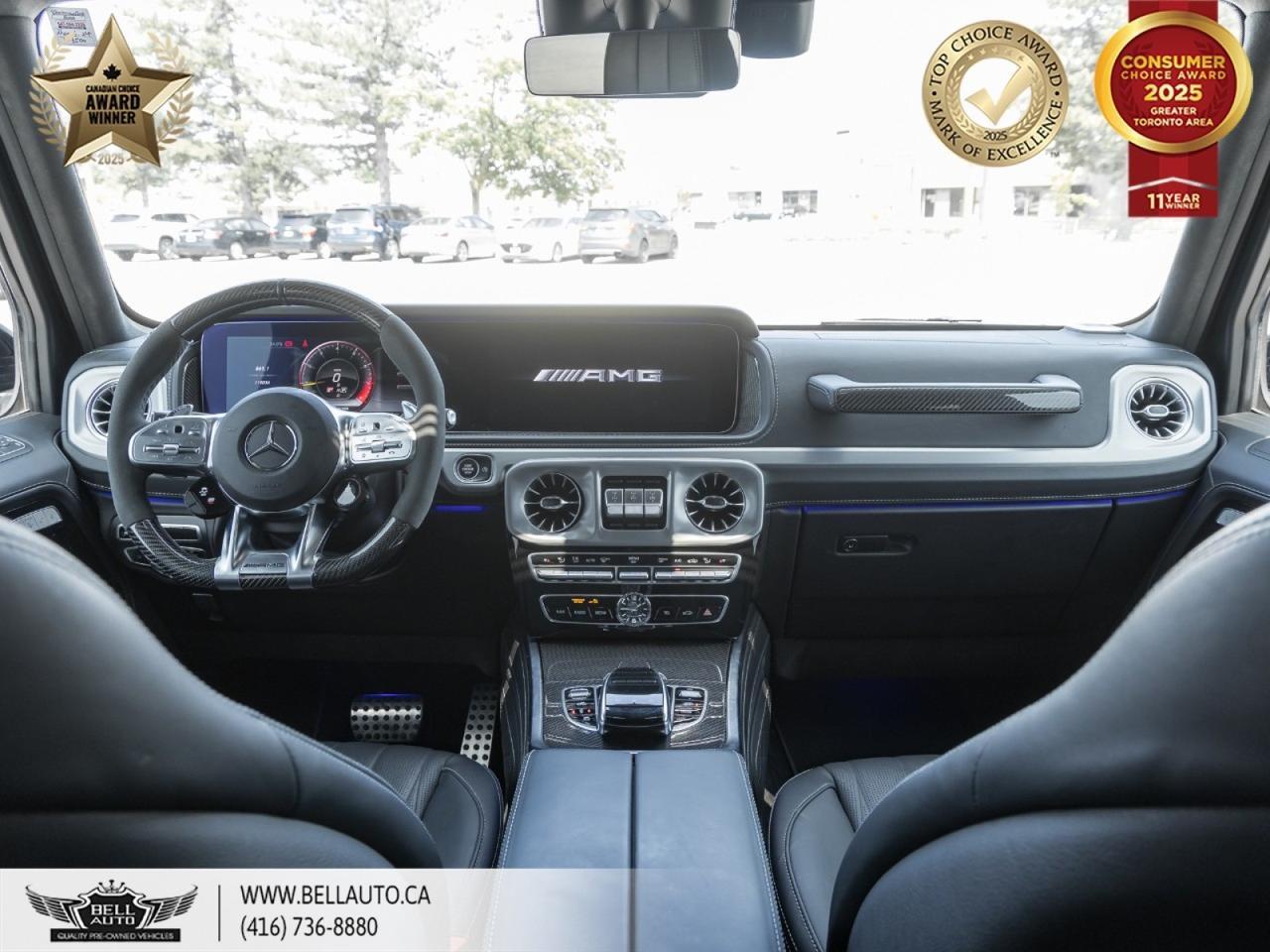 2020 Mercedes-Benz G-Class AMG G 63 AMG NIGHT PKG PLUS AMG CARBON FIBRE TRIM BURMESTER SOUND IWC WATCH 22 AMG FORGED MATTE BLACK RIMS AMG PERFORMANCE STEERING WHEEL CLEAN CARFAX Toronto ON