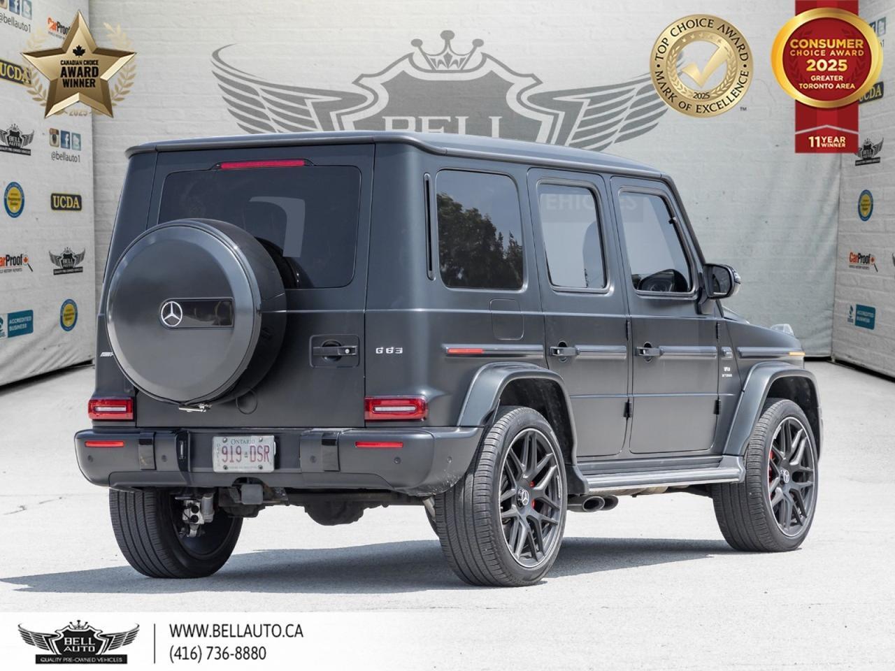 2020 Mercedes-Benz G-Class AMG G 63 AMG NIGHT PKG PLUS AMG CARBON FIBRE TRIM BURMESTER SOUND IWC WATCH 22 AMG FORGED MATTE BLACK RIMS AMG PERFORMANCE STEERING WHEEL CLEAN CARFAX Toronto ON