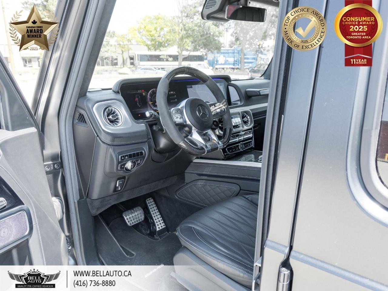2020 Mercedes-Benz G-Class AMG G 63 AMG NIGHT PKG PLUS AMG CARBON FIBRE TRIM BURMESTER SOUND IWC WATCH 22 AMG FORGED MATTE BLACK RIMS AMG PERFORMANCE STEERING WHEEL CLEAN CARFAX Toronto ON