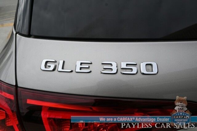 2020 Mercedes-Benz GLE 350 / AWD / Acoustic Comfort & Premium Pkg / Power & Heated Leather Seats / Sunroof / Navigation / Burmester Speakers / Blind Spot Alert / 360 Camera / Keyless Entry & Start / Third Row / Seats 7 / 26 MPG Anchorage AK
