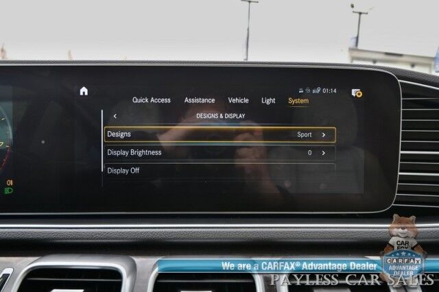 2020 Mercedes-Benz GLE 350 / AWD / Acoustic Comfort & Premium Pkg / Power & Heated Leather Seats / Sunroof / Navigation / Burmester Speakers / Blind Spot Alert / 360 Camera / Keyless Entry & Start / Third Row / Seats 7 / 26 MPG Anchorage AK