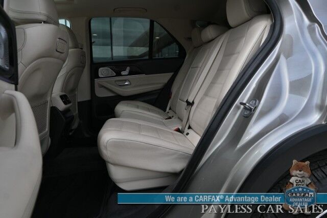 2020 Mercedes-Benz GLE 350 / AWD / Acoustic Comfort & Premium Pkg / Power & Heated Leather Seats / Sunroof / Navigation / Burmester Speakers / Blind Spot Alert / 360 Camera / Keyless Entry & Start / Third Row / Seats 7 / 26 MPG Anchorage AK