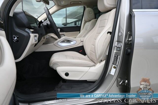 2020 Mercedes-Benz GLE 350 / AWD / Acoustic Comfort & Premium Pkg / Power & Heated Leather Seats / Sunroof / Navigation / Burmester Speakers / Blind Spot Alert / 360 Camera / Keyless Entry & Start / Third Row / Seats 7 / 26 MPG Anchorage AK