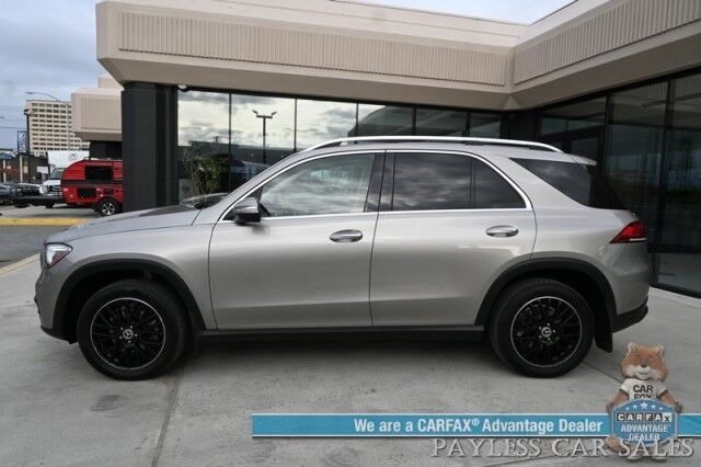 2020 Mercedes-Benz GLE 350 / AWD / Acoustic Comfort & Premium Pkg / Power & Heated Leather Seats / Sunroof / Navigation / Burmester Speakers / Blind Spot Alert / 360 Camera / Keyless Entry & Start / Third Row / Seats 7 / 26 MPG Anchorage AK