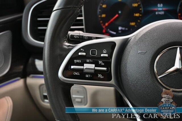 2020 Mercedes-Benz GLE 350 / AWD / Acoustic Comfort & Premium Pkg / Power & Heated Leather Seats / Sunroof / Navigation / Burmester Speakers / Blind Spot Alert / 360 Camera / Keyless Entry & Start / Third Row / Seats 7 / 26 MPG Anchorage AK