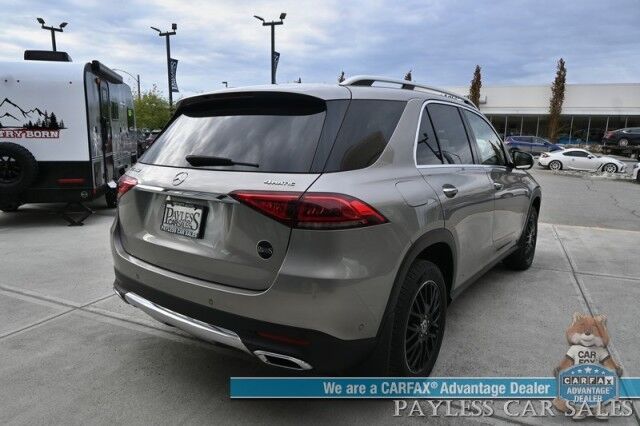 2020 Mercedes-Benz GLE 350 / AWD / Acoustic Comfort & Premium Pkg / Power & Heated Leather Seats / Sunroof / Navigation / Burmester Speakers / Blind Spot Alert / 360 Camera / Keyless Entry & Start / Third Row / Seats 7 / 26 MPG Anchorage AK