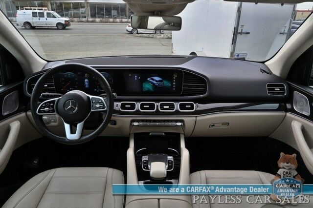 2020 Mercedes-Benz GLE 350 / AWD / Acoustic Comfort & Premium Pkg / Power & Heated Leather Seats / Sunroof / Navigation / Burmester Speakers / Blind Spot Alert / 360 Camera / Keyless Entry & Start / Third Row / Seats 7 / 26 MPG Anchorage AK