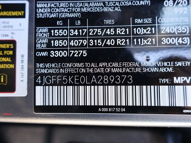 2020 Mercedes-Benz GLS GLS 450 Oshkosh WI