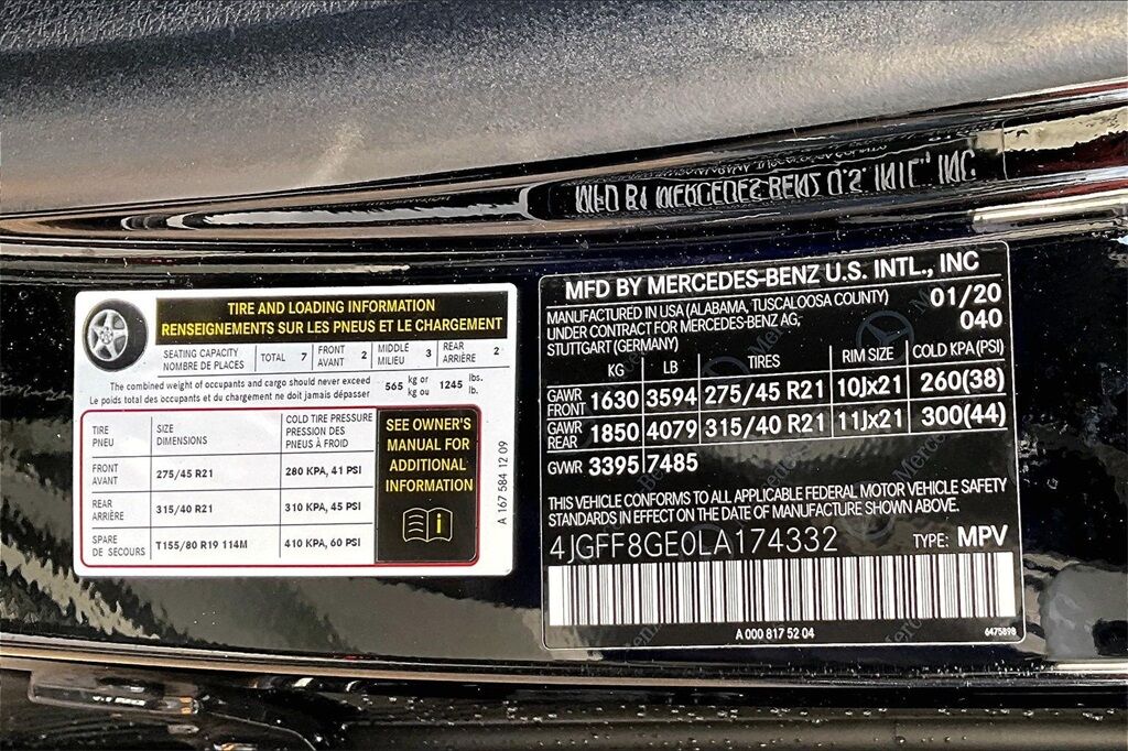 2020 Mercedes-Benz GLS GLS 580 OR