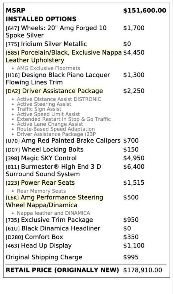 2020 Mercedes-Benz S-Class AMG S 63 ($178,910 MSRP!) *BIG OPTION LIST* *IMMACULATE* San Diego CA
