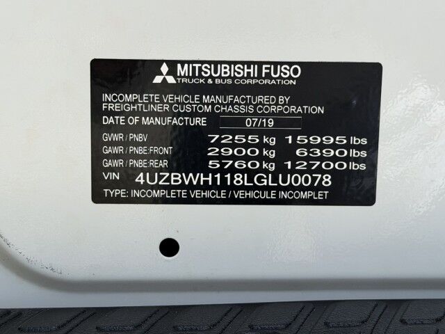 2020 Mitsubishi Fuso FE160GAS 14' Aluminum Landscape Dump Truck Homestead FL