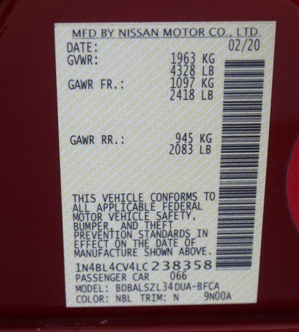 2020 Nissan Altima 2.5 SR San Juan TX