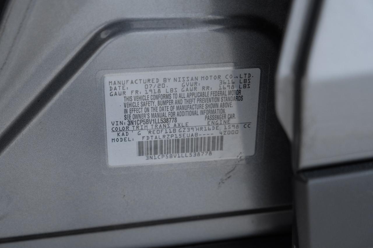 2020 Nissan Kicks S BLIND SPOT FORWARD COLLISION WARNING LANE DEPARTURE REAR CAMERA KEYLESS START Carrollton TX