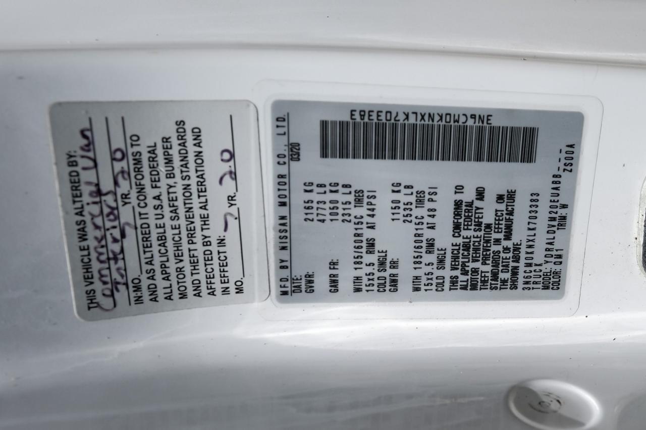 2020 Nissan NV200 Compact Cargo S Farmers Branch TX